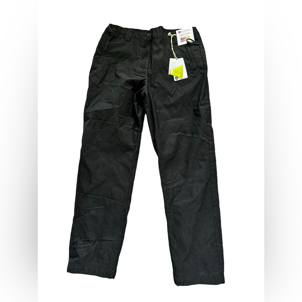 NEW MOUNTAIN WAREHOUSE Insulated Snow Pants Black Winter Hike Size 8 SHORT 29L